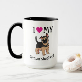 Cute Little German Shepherd Mugg