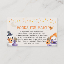 Cute Little Ghost Baby Shower Bokar för Baby Tilläggskort