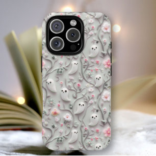 Cute Little Ghost Blommigt 3D Phone Case