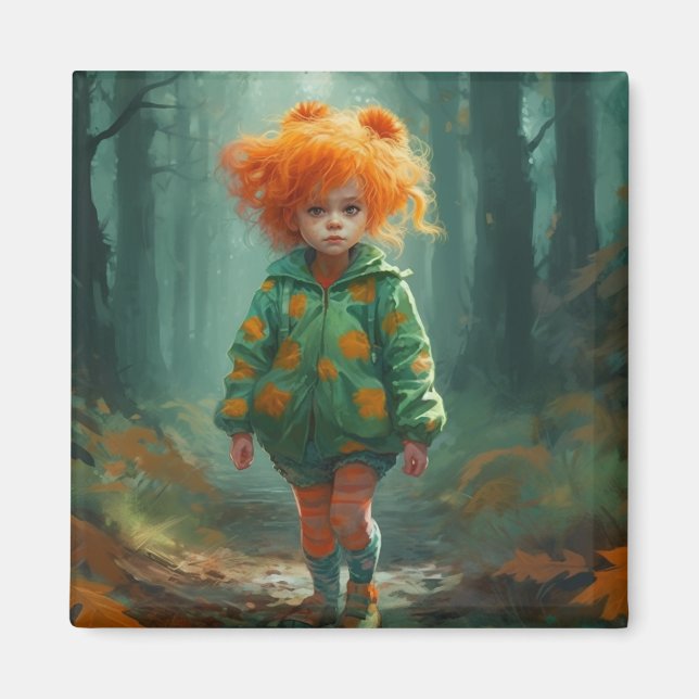 Cute Little Girl Magnet (Framsidan)