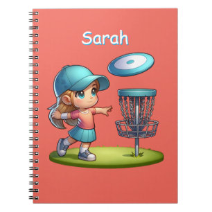 Cute Little Girl spelar Golf-Personlig Anteckningsbok