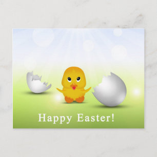 Cute Little Glad påsk Baby Chick Helg Vykort