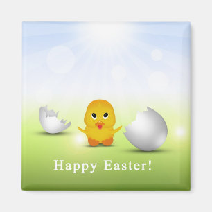 Cute Little Glad påsk Baby Chick Magnet