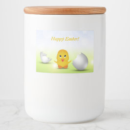 Cute Little Glad påsk Baby Chick Mat Etiketter
