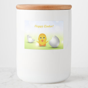 Cute Little Glad påsk Baby Chick Mat Etiketter