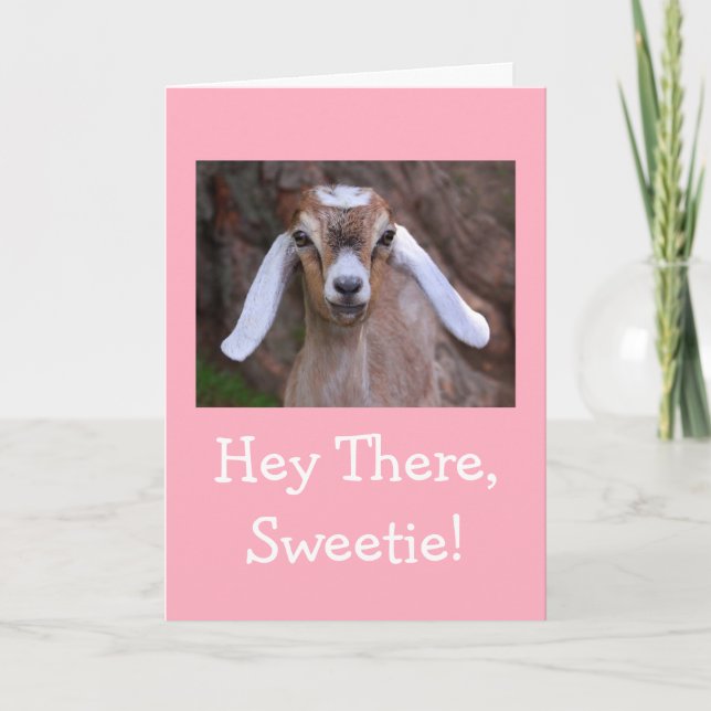 Cute Little Goat kommer bra Kort (Framsida)