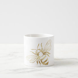 Cute Little Golden Bee Espresso Mugg Espressomugg