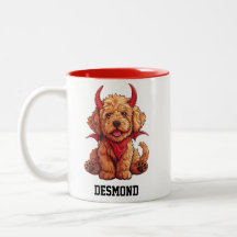 Cute Little Goldendoodle Djävulen