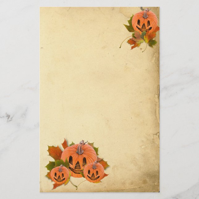Cute Little Halloween Pumpkins Brevpapper (Framsida)