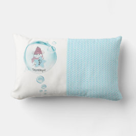 Cute Little Hamster Monogram Namn Lumbarkudde