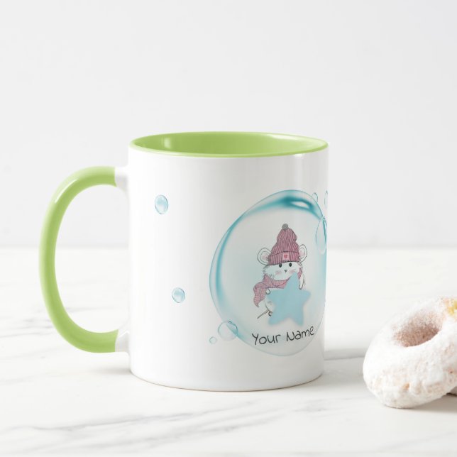 Cute Little Hamster "Worry Lless Live More" Mugg (Med munk)
