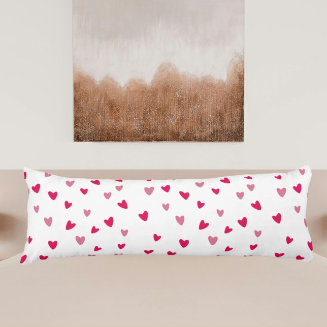 Cute Little hearts Valentine Day Kroppskudde (Skapare uppladdad)