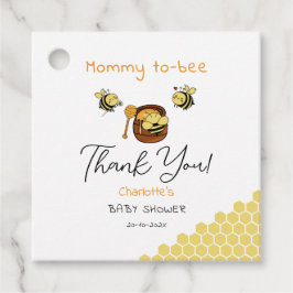 Cute Little Honeybees med Sweet Baby Shower Gåvor Etiketter