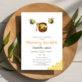 Cute Little Honeybees med Sweet Baby Shower Inbjudningar