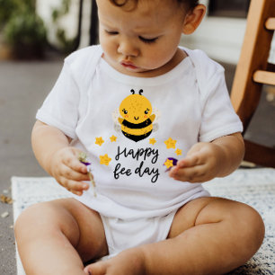 Cute Little Honungsbi Gult Stars Baby Bodykostym T Shirt