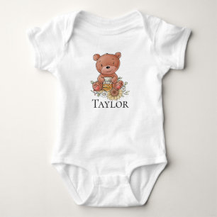 Cute Little Honungsbjörn med eget namn T Shirt