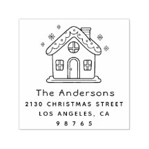 Cute Little House Family Namn Returadress