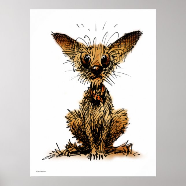 Cute Little Hund Poster (Framsidan)