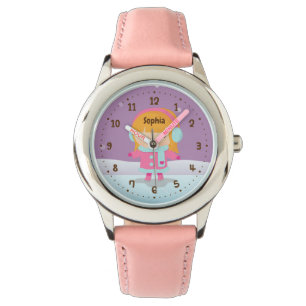 Cute Little Ice Skater Girl Winter Kids Watch Armbandsur