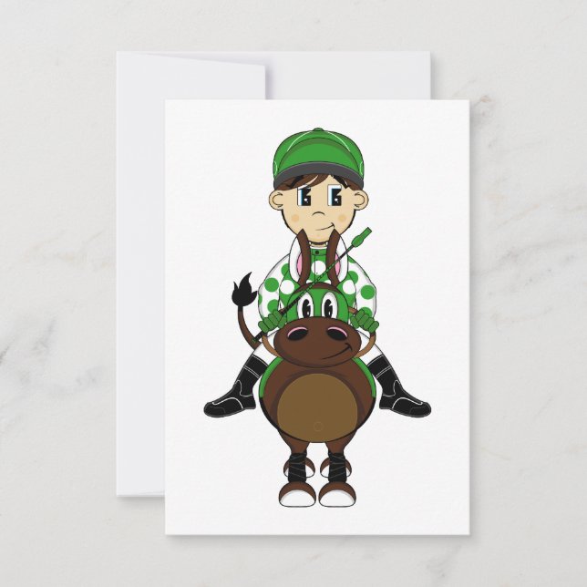 Cute Little Jockey OSA kort (Framsida)