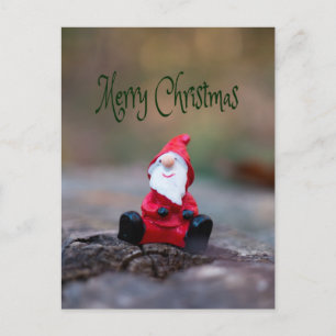 Cute Little Jultomten God jul Vykort