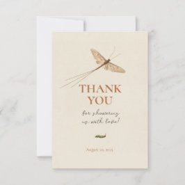 Cute Little Kärlek Kryp Baby Shower Tack Kort