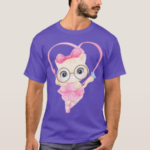 Cute Little kattunge med ballerina Funny Quote för T Shirt