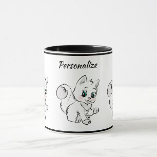 Cute Little Kitten Baby Cat Coffee Mugg