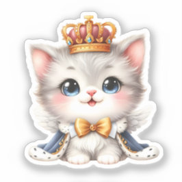 Cute Little Kitten Prince Klistermärken