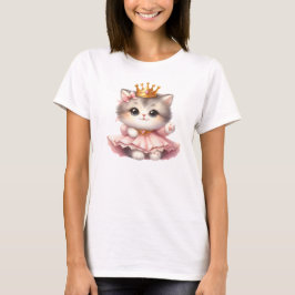 Cute Little Kitten Princess T Shirt