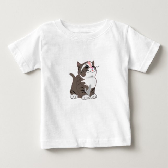Cute Little Kitten T Shirt (Framsida)