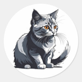 Cute Little Kity Runt Klistermärke