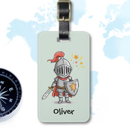 Cute Little Knight Bagagebricka