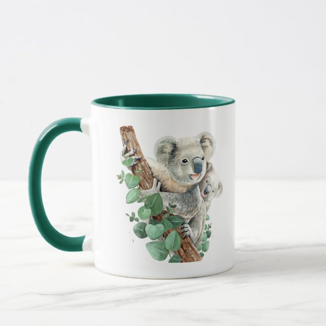 Cute Little Koala Bear Australian Animal Art Mugg (Vänster)