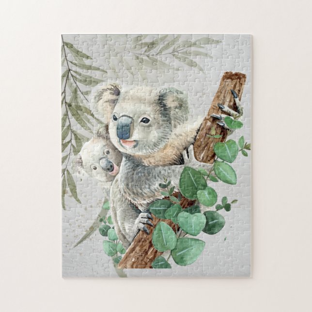 Cute Little Koala Bear Australian Animal Art Pussel (Vertikal)