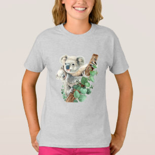 Cute Little Koala Bear Australian Animal Art T-Shi T Shirt