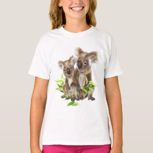 Cute Little Koala Bear Australian Animal Art Tee Shirt