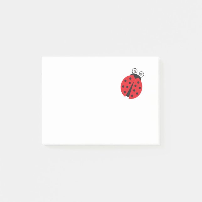 Cute Little Ladybug Post-it Block (Framsida)