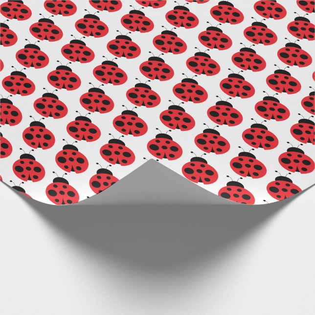 Cute Little Ladybug Wrapping Papper Presentpapper (Hörn)