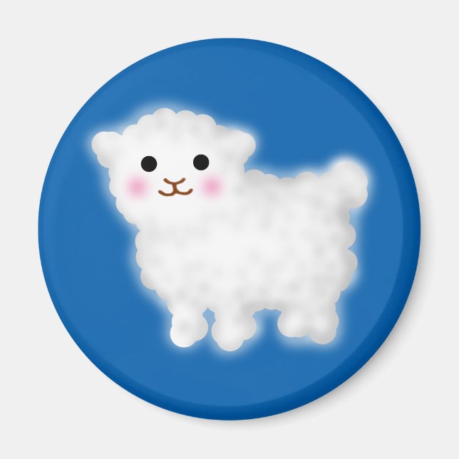 Cute Little Lamb Magnet (Framsidan)