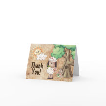 Cute Little Lamb och Flowers Sheep Tack