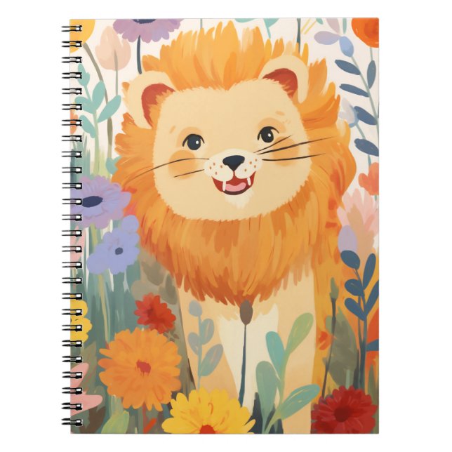 Cute Little Lejon Anteckningsbok (Framsidan)