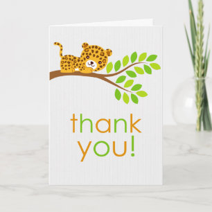 Cute Little Leopard - tack för ditt kort