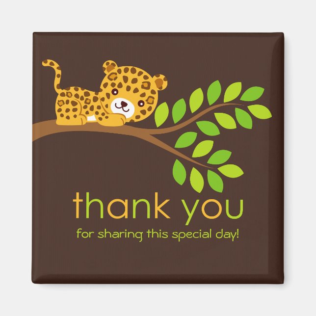 Cute Little Leopard Tack Magnet (Framsidan)