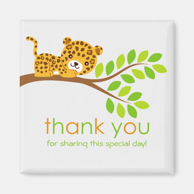 Cute Little Leopard Tack Magnet (Framsidan)