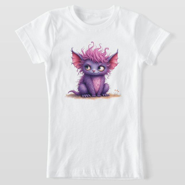Cute Little Lila and Rosa Monster T Shirt (Laydown)