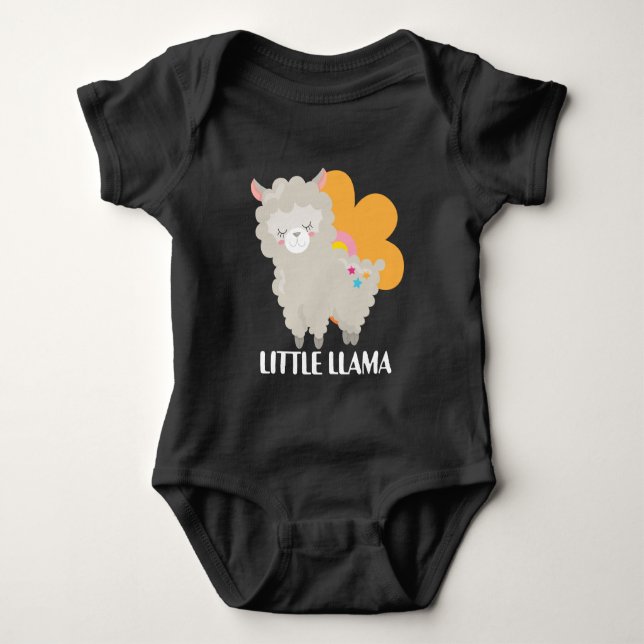 Cute Little llama baby unisex bodydress T Shirt (Framsida)