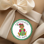 Cute Little Male Elf To and from Gift Märkre Runt Klistermärke<br><div class="desc">Ett bra sätt att låta någon veta vem som är gåva är vem som är! En söt liten pojke från färg sitta på julpåsen leksak. Till och från klistermärken för Julklapp.</div>