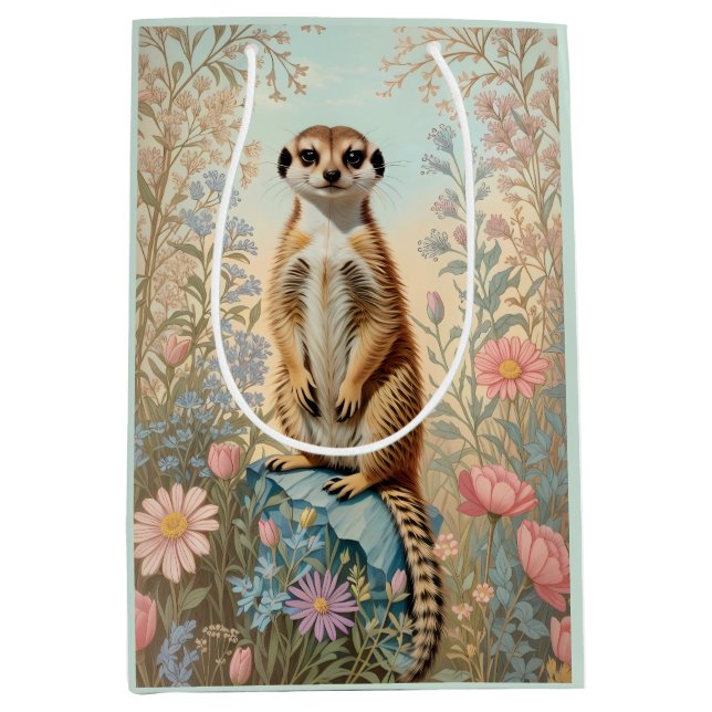 Cute Little Meerkat Pastel Floral (Framsidan)