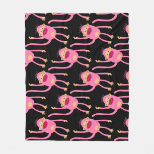 Cute Little Monkey Fleecefilt